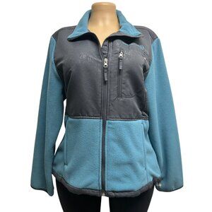 TG-7 Free Country Size XL Fleece Jacket Turquoise & Gray Zippered Outdoor Wear